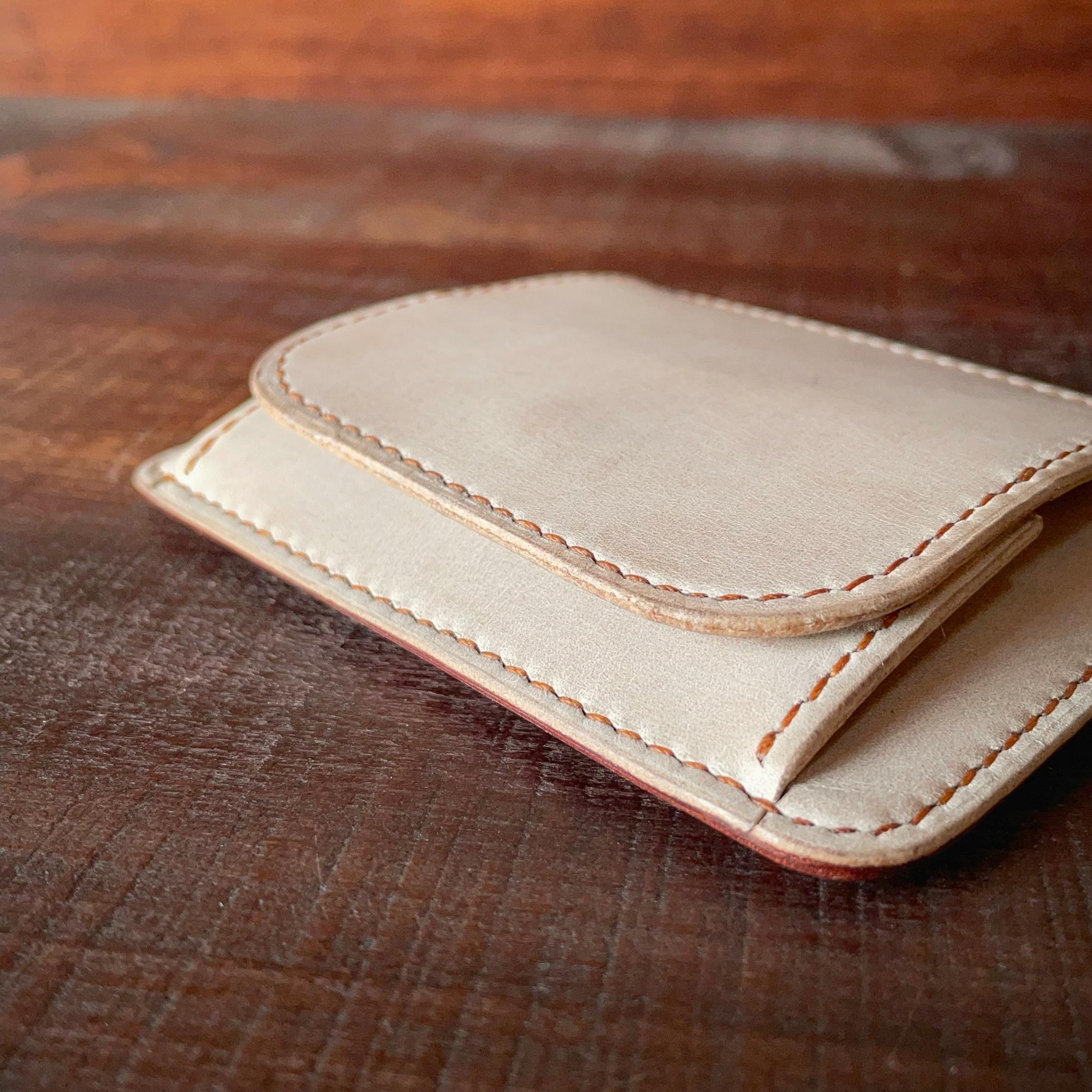 《小銭 ＆ カード／バイカラー》ミニマルレザーウォレット | 16枚目