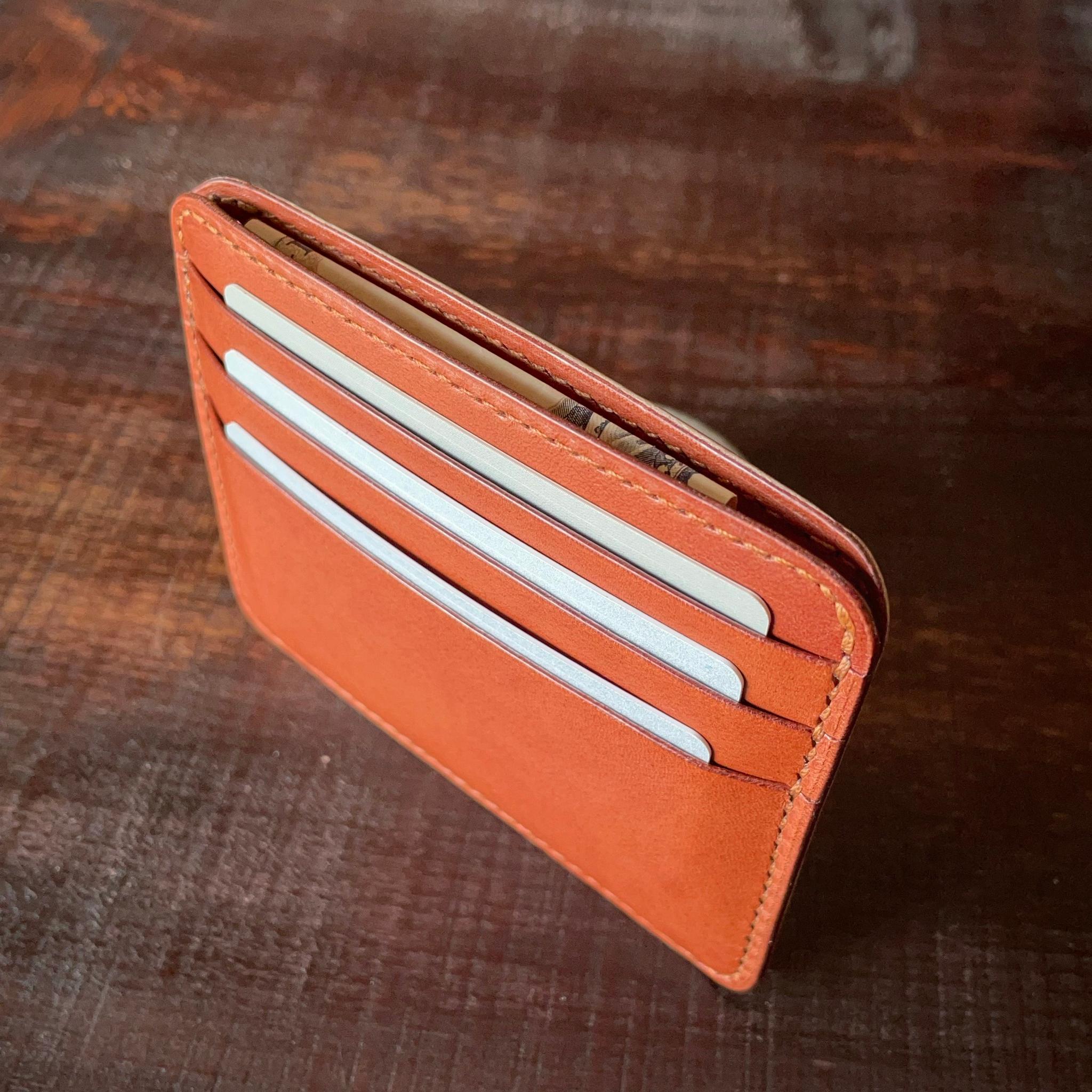 《小銭 ＆ カード／バイカラー》ミニマルレザーウォレット | 19枚目