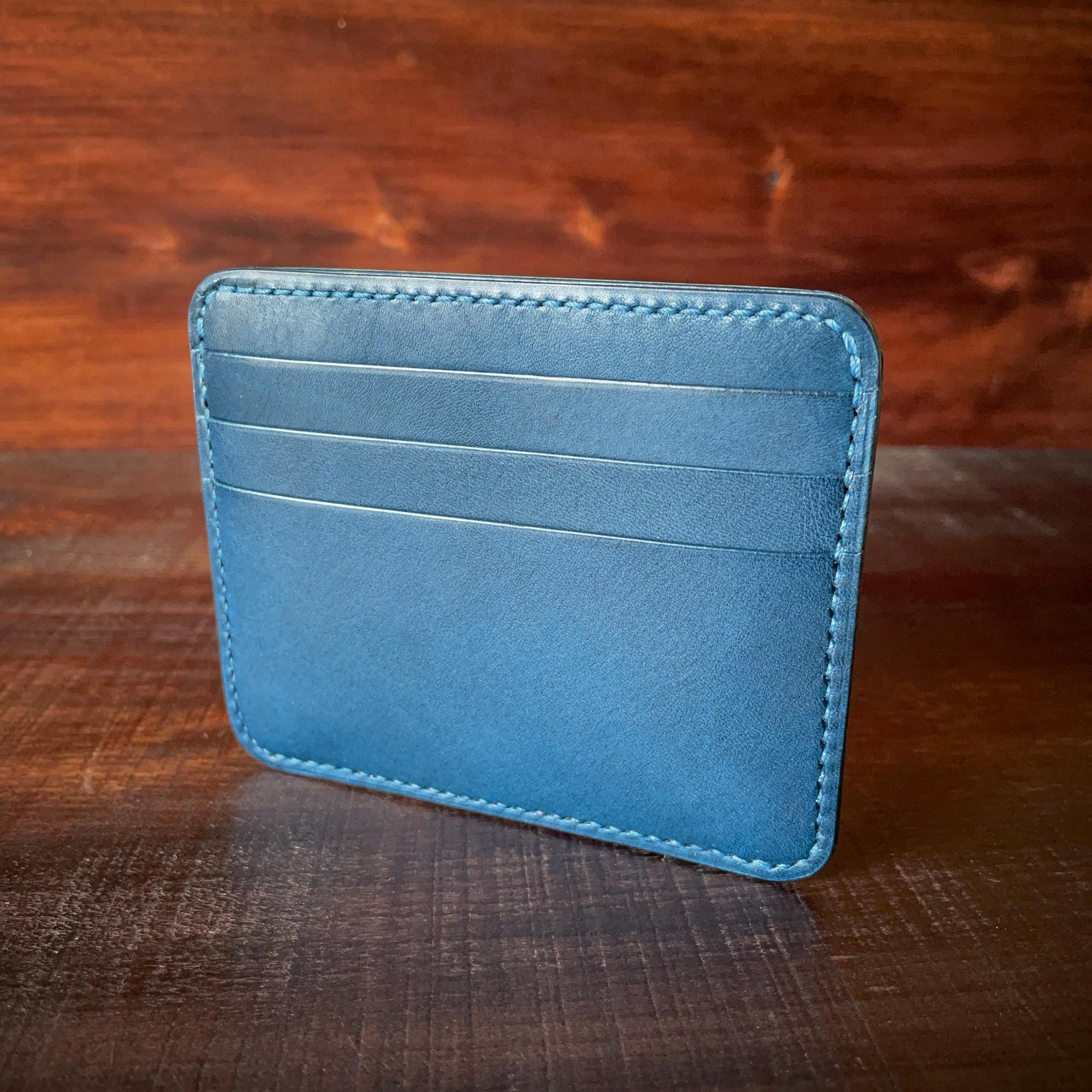 《小銭 ＆ カード／バイカラー》ミニマルレザーウォレット | 3枚目