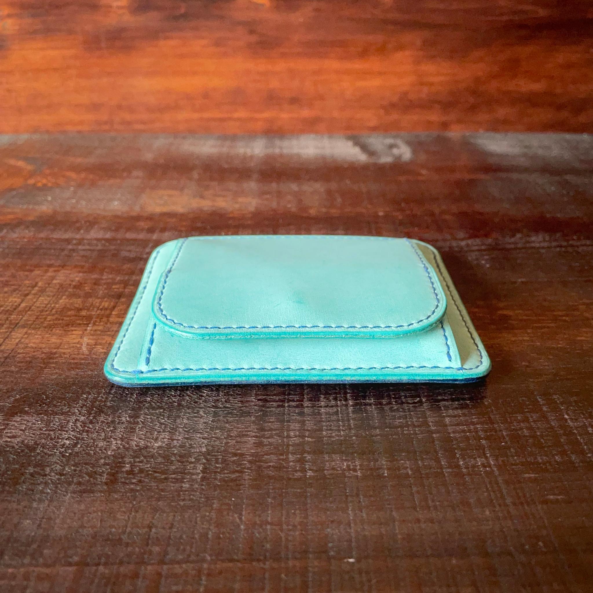 《小銭 ＆ カード／バイカラー》ミニマルレザーウォレット | 4枚目