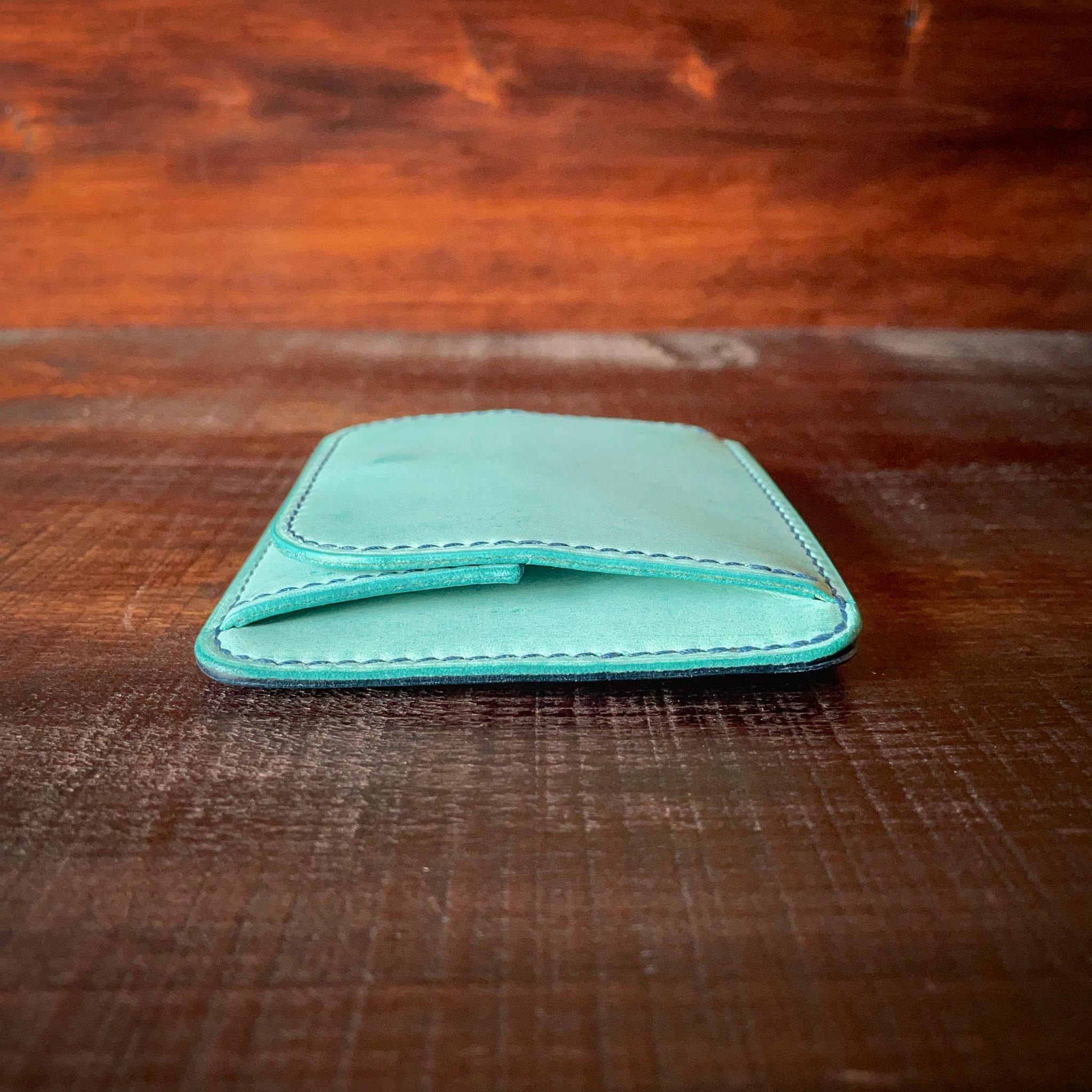 《小銭 ＆ カード／バイカラー》ミニマルレザーウォレット | 5枚目