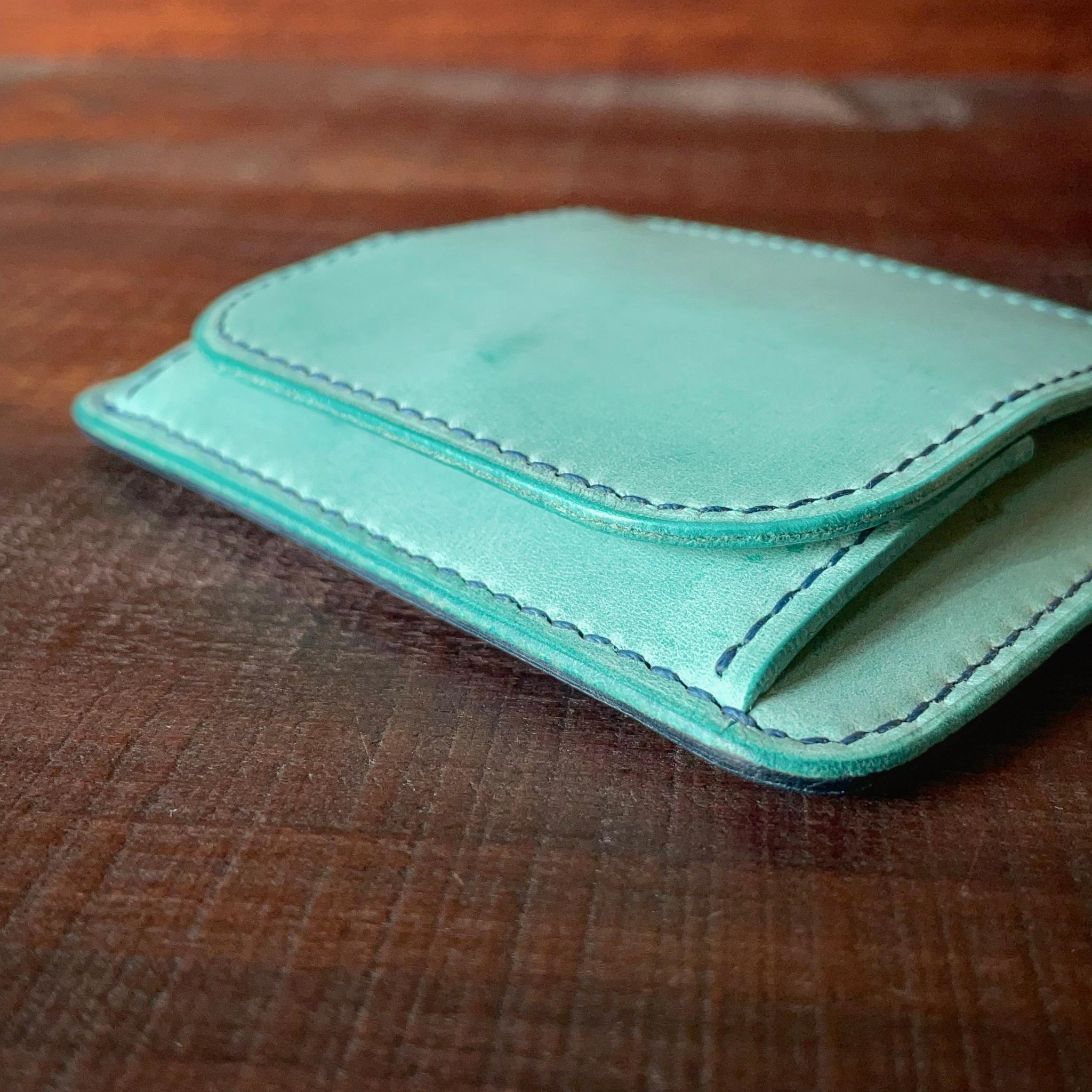 《小銭 ＆ カード／バイカラー》ミニマルレザーウォレット | 7枚目