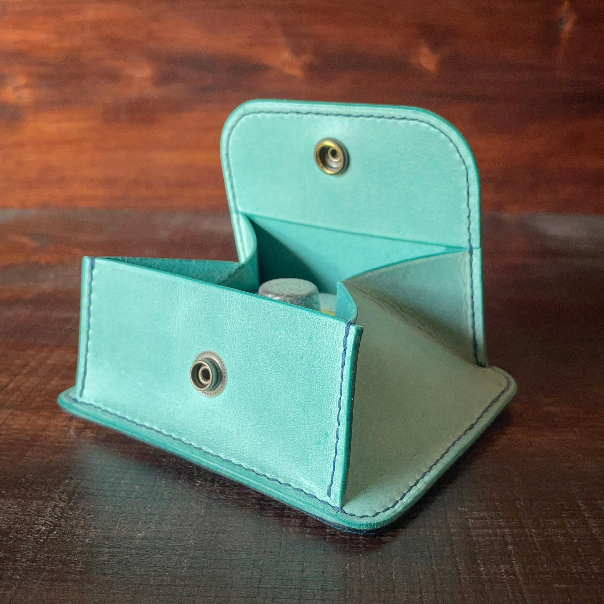 《小銭 ＆ カード／バイカラー》ミニマルレザーウォレット | 8枚目