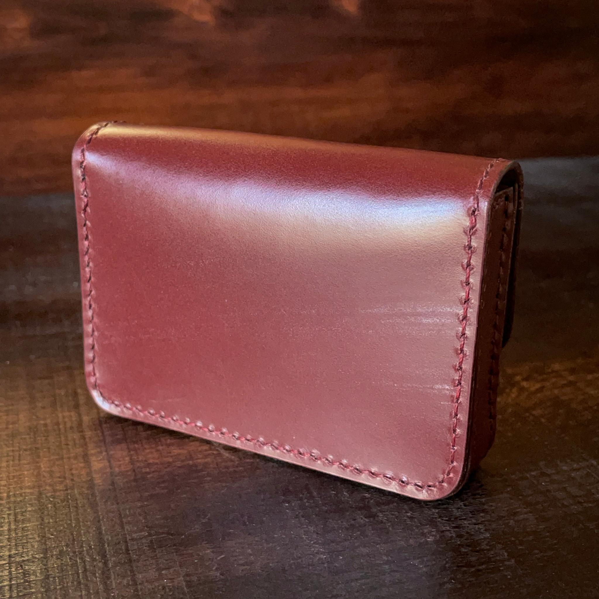 《自立型》レザーカードケース(ブライドルレザー) | 10枚目