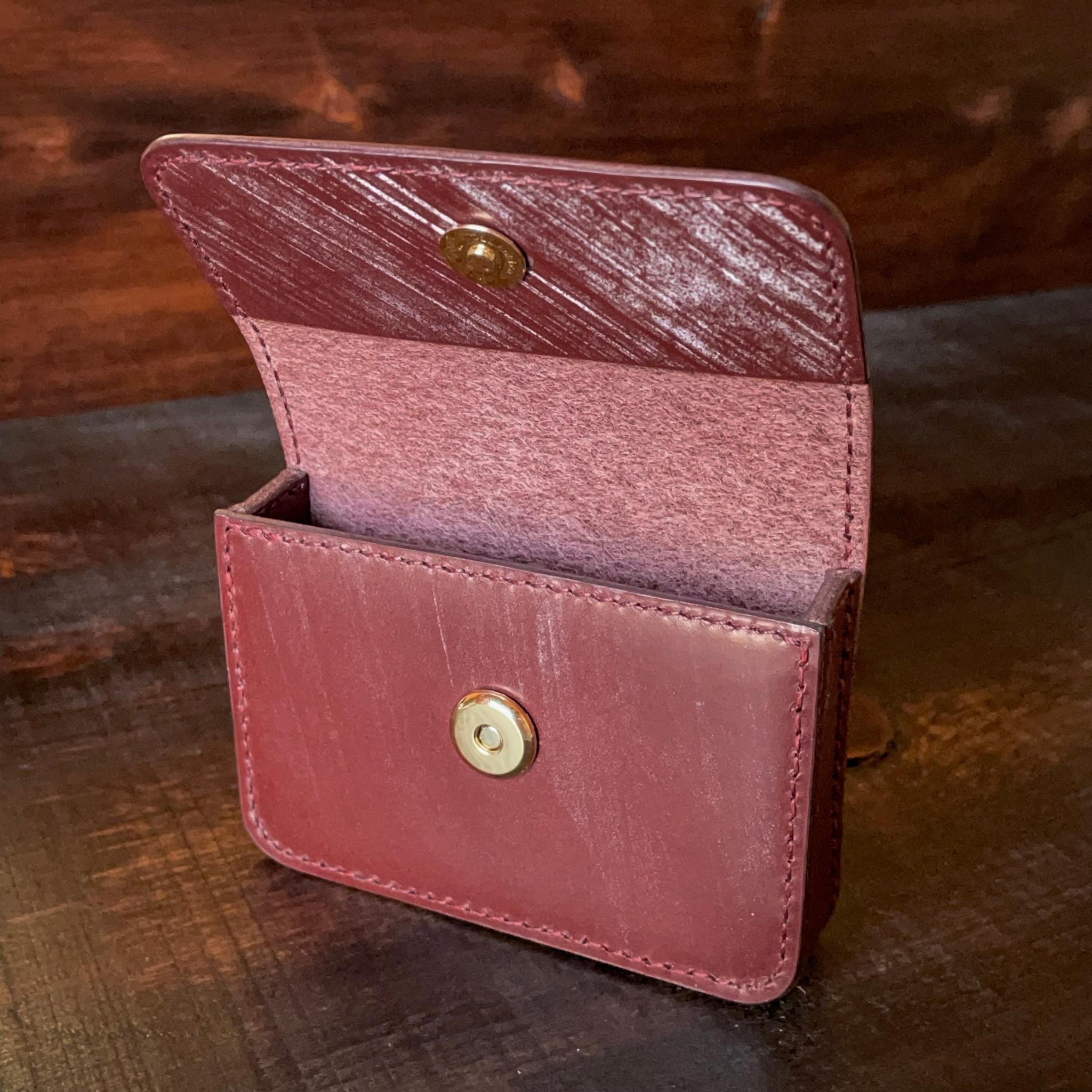 《自立型》レザーカードケース(ブライドルレザー) | 12枚目