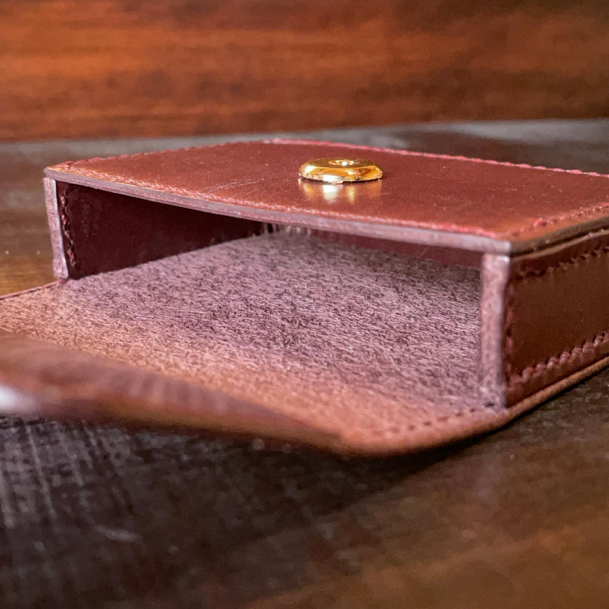 《自立型》レザーカードケース(ブライドルレザー) | 13枚目