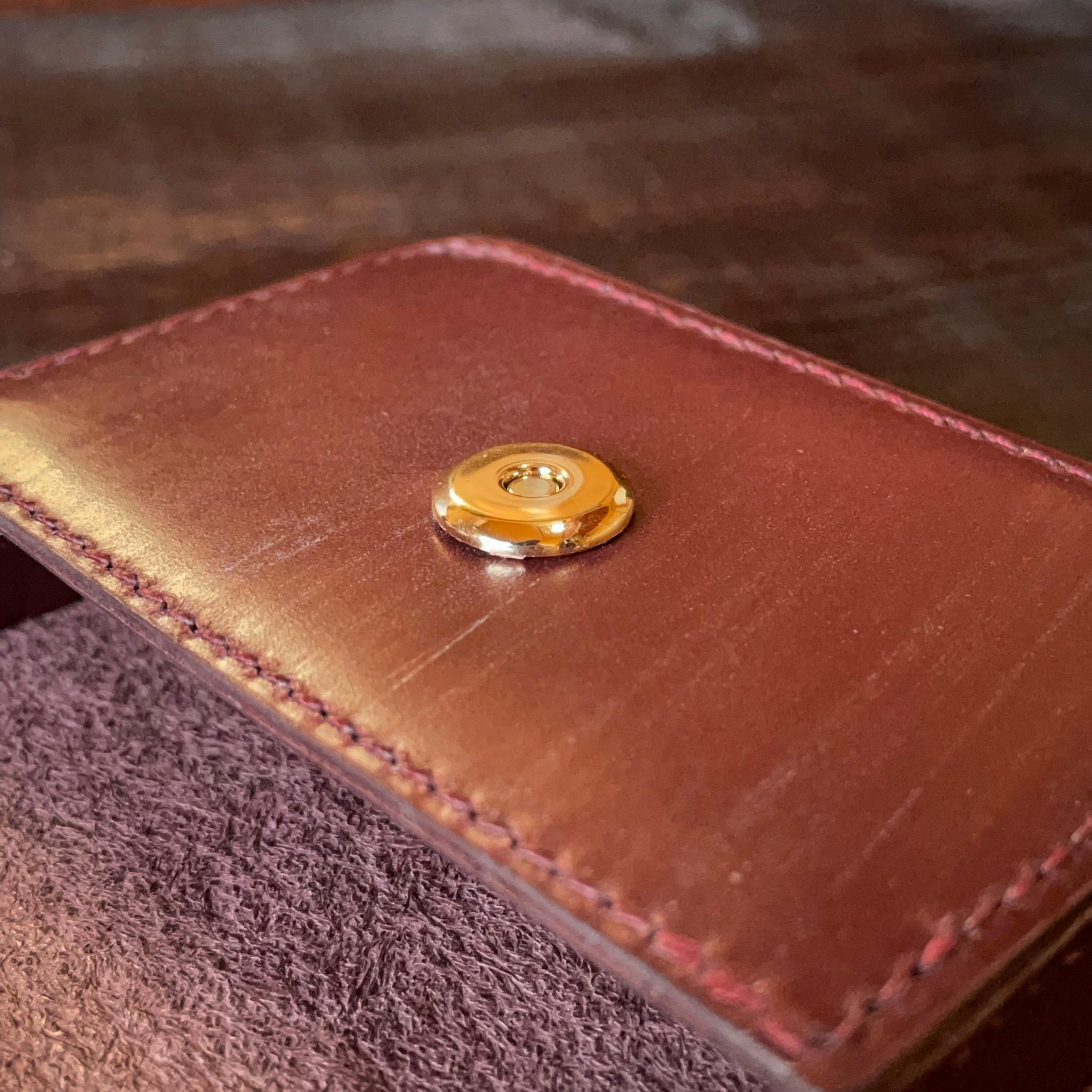 《自立型》レザーカードケース(ブライドルレザー) | 15枚目