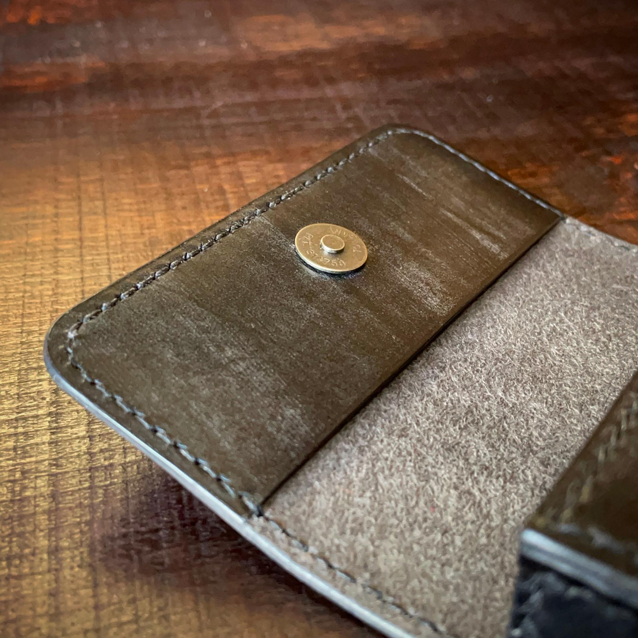 《自立型》レザーカードケース(ブライドルレザー) | 7枚目